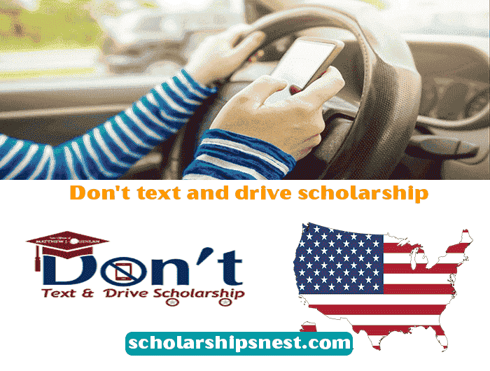 Don't text and drive scholarship